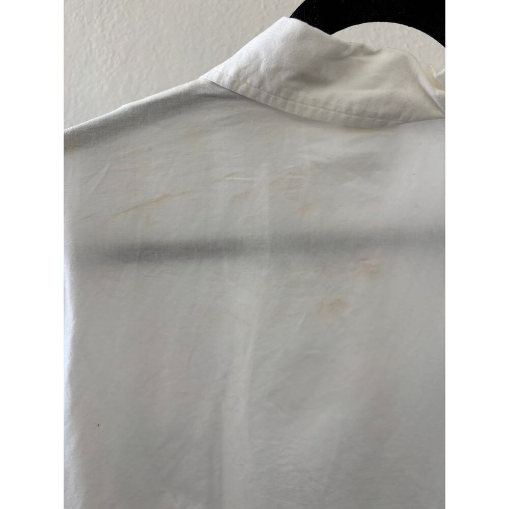 Isaac Mizrahi Embroidered Shirt Blouse WomensSize XXL White New - Picture 5 of 5